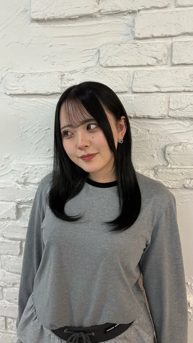 カラー パツボブ/レイヤー 西梅田/かえで🎀のヘアスタイル