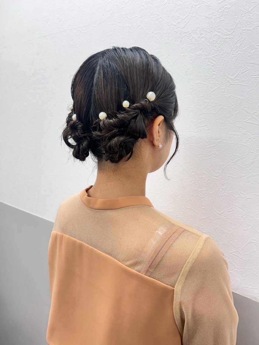 ミディアム ヘアアレンジ ヘアセット 薄田 珠美のヘアスタイル