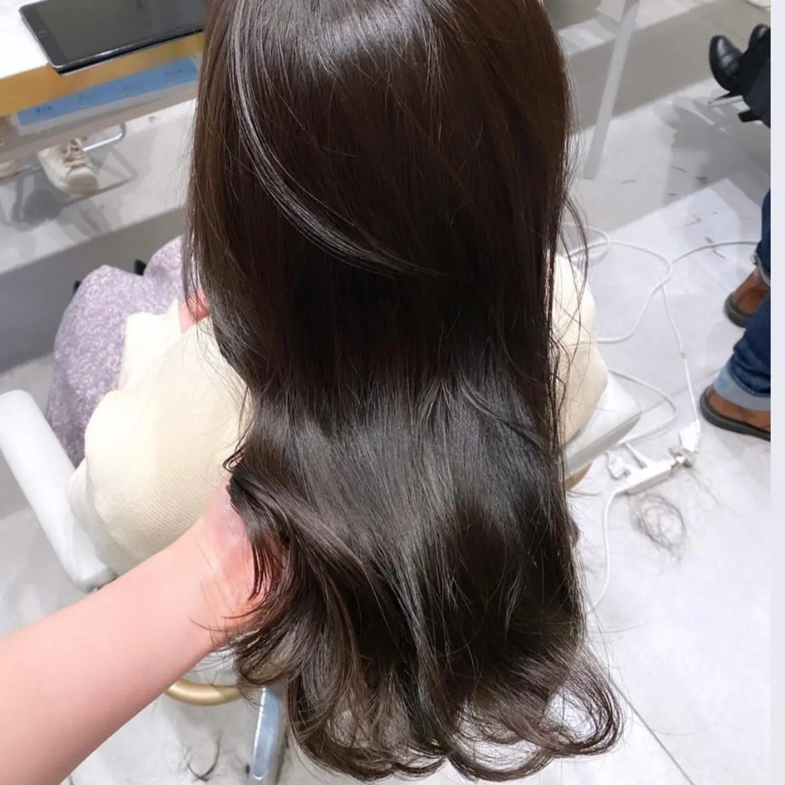 ダイヤモンドカラー💎＋極上ヘアマスク＋韓国巻き仕上げ🫧シャンプーブロー付きの写真