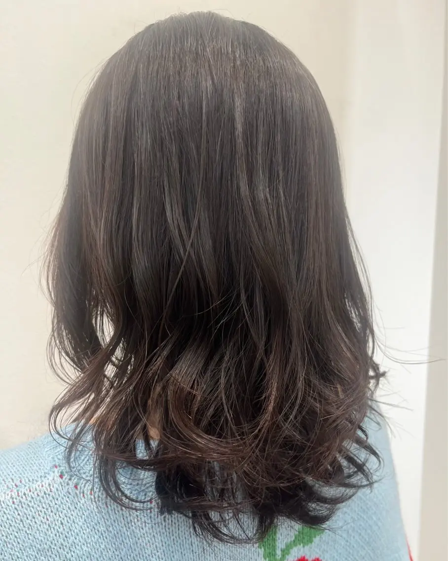 ミディアム カラー ブリーチ ブラウンカラー グレージュ ピンクカラー 縮毛矯正 ヘアカラー トリートメント 🌼カラー 🌼渡辺歩🌼のヘアスタイル