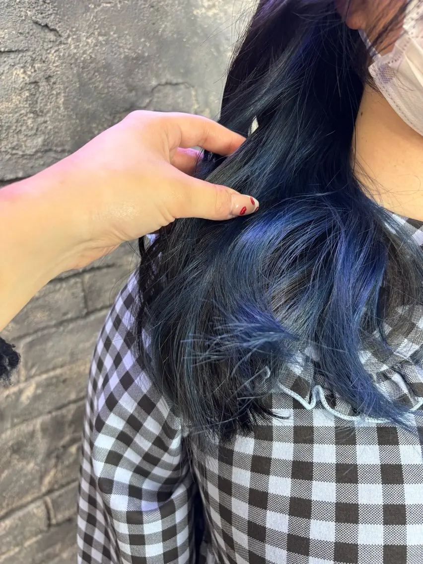 ロング カラー カット ヘアカラー トリートメント ヘッドスパ ヘアセット ️韓国ヘア/レイヤー カットYūka❤️のヘアスタイル