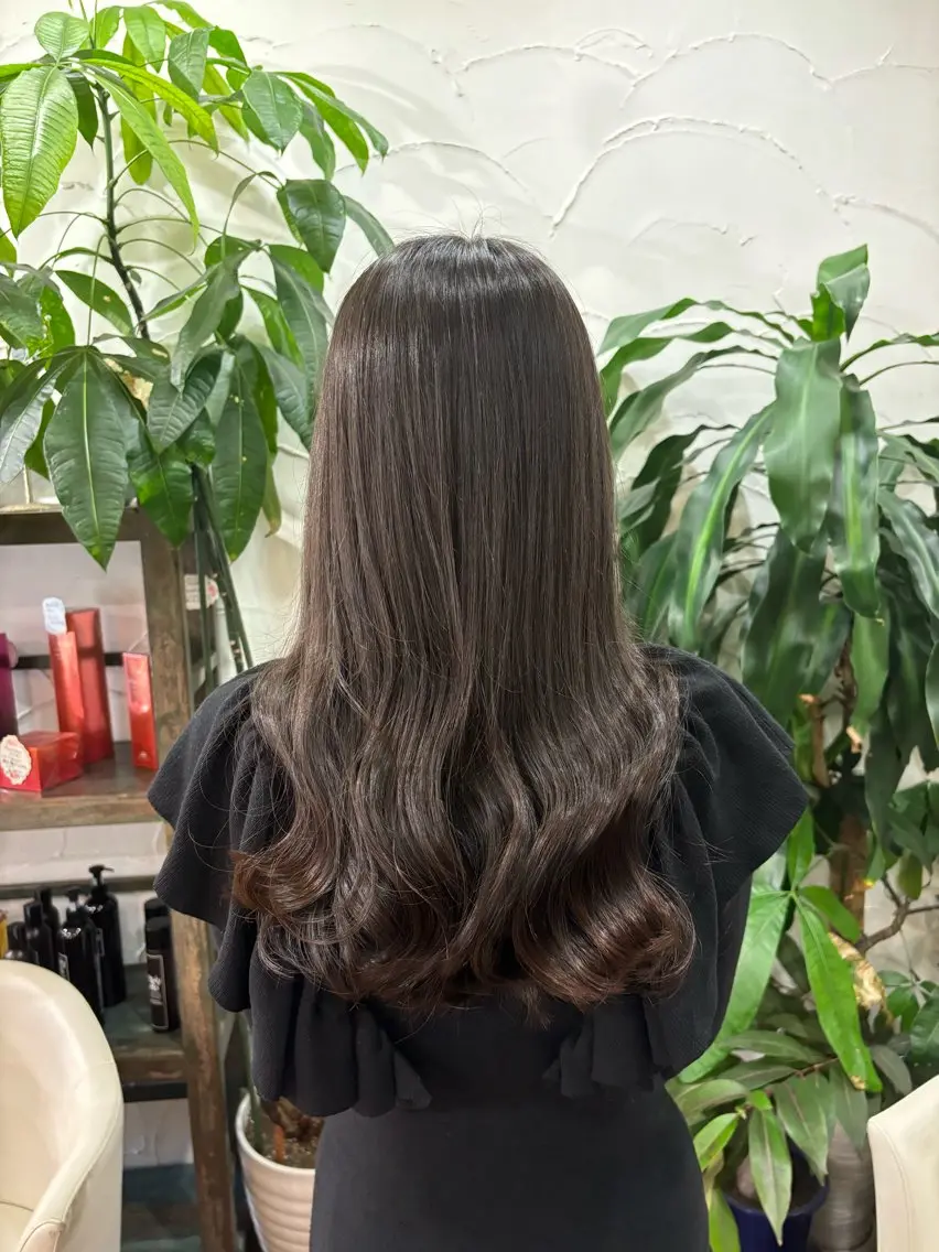 ロング カラー ヘアカラー トリートメント ヘッドスパ ハイトーン/ブリーチ 🦋デザイン森山陽向のヘアスタイル