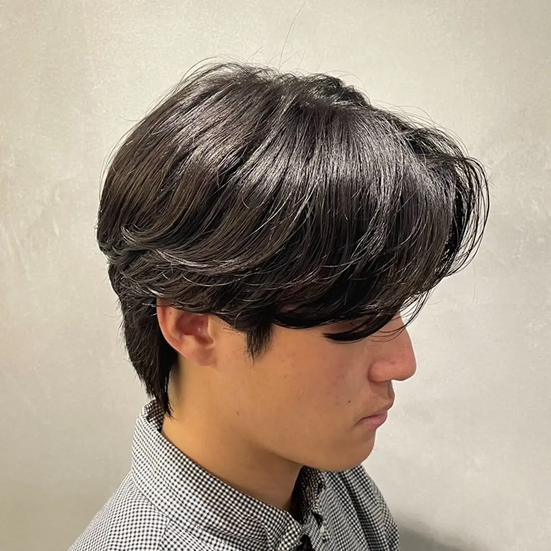 ミディアム パーマ ヘアアレンジ メンズ fifth 石川 凪のヘアスタイル