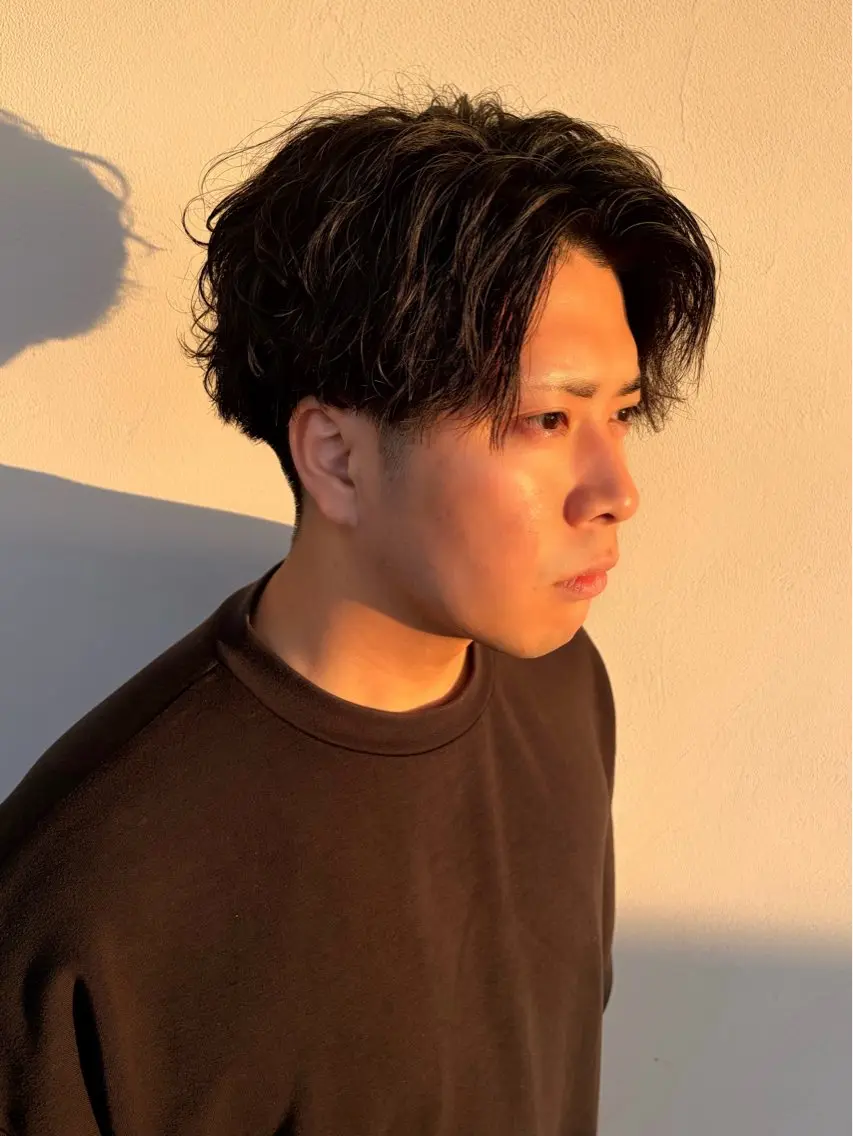 ショート パーマ メンズ パーマ カノエ/モデル募集 _RUIのヘアスタイル