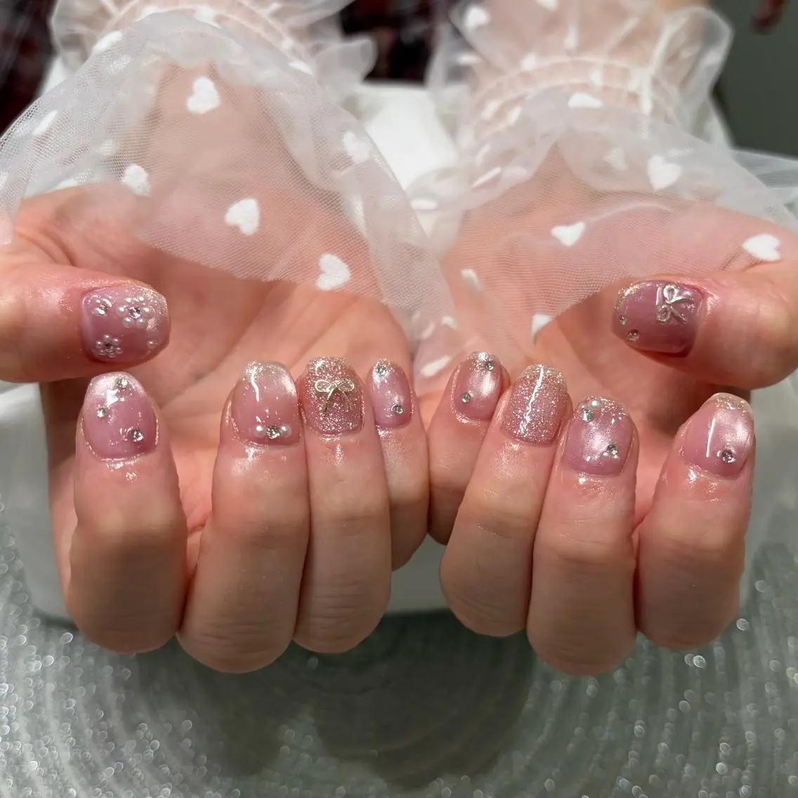 【オフなし】光沢ちゅるちゅるオーロラマグネット【ピールオフ/パラジェル可】の写真
