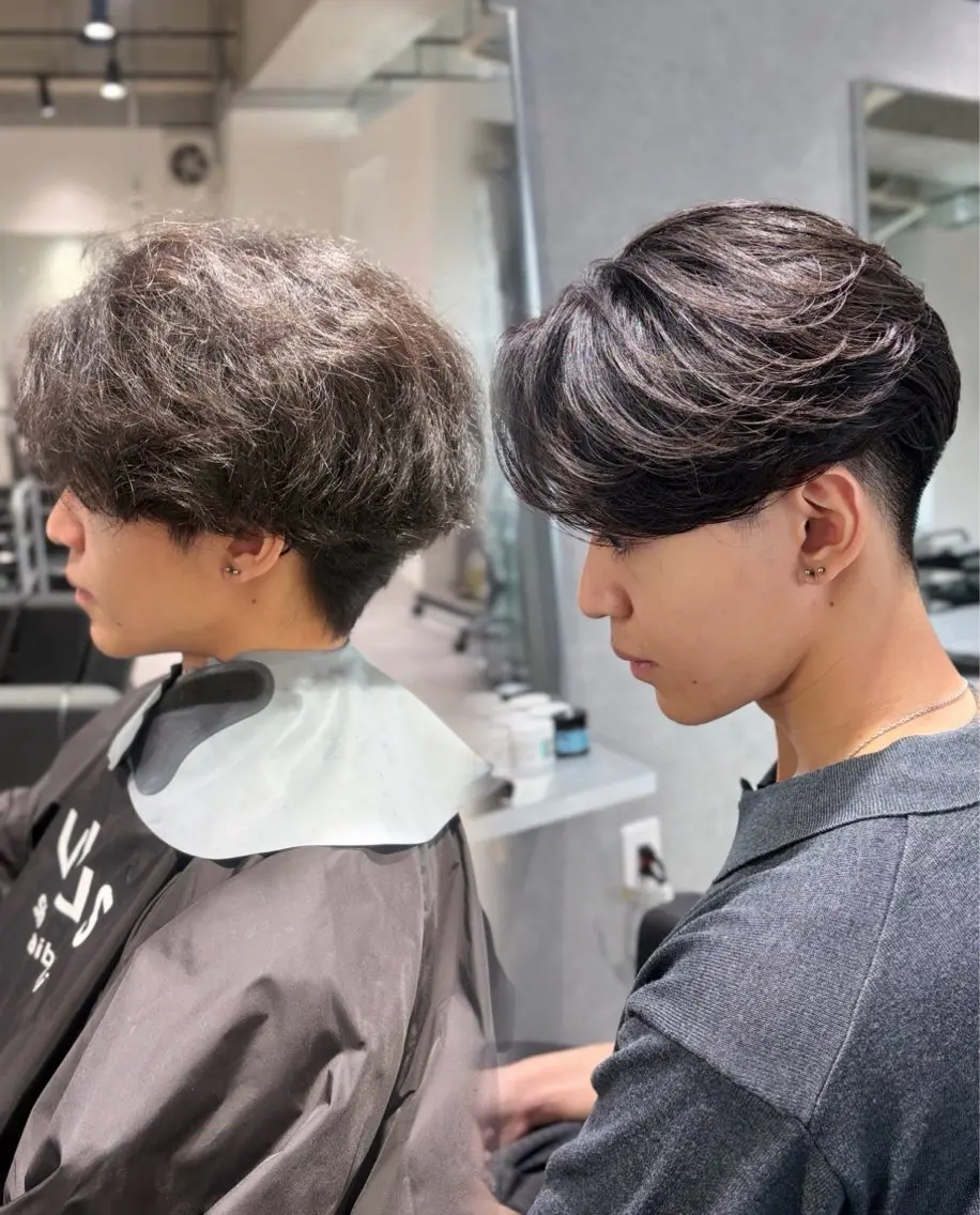 メンズ カット 縮毛矯正 曲がる縮毛矯正専門 /森隆之介のヘアスタイル