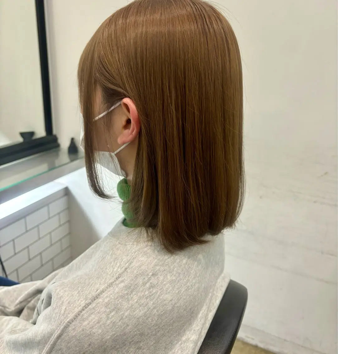 ショート カラー ベージュカラー ブラウンカラー ブラウンベージュ 透明感カラー 店長/YUTO ベージュの透明感得意のヘアスタイル
