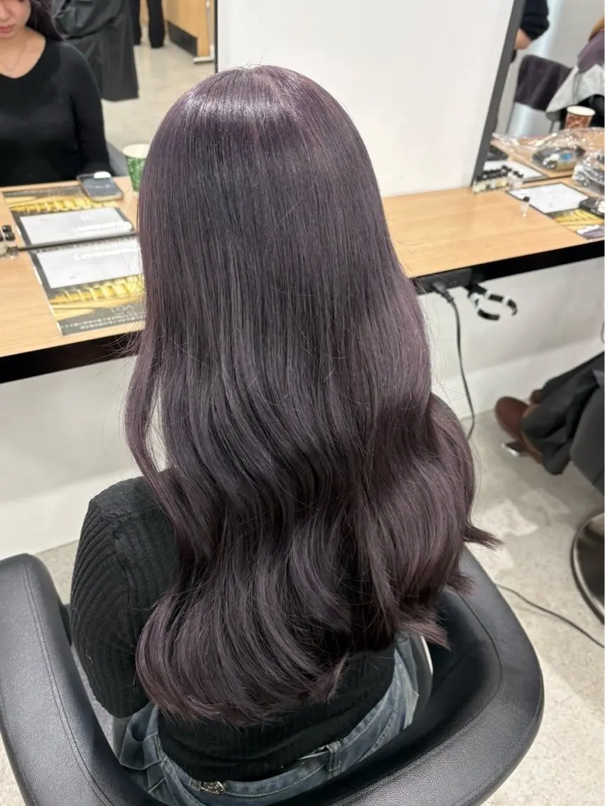 ロング ヘアカラー miku/ラベンダー 透明感カラー🪻❤︎のヘアスタイル