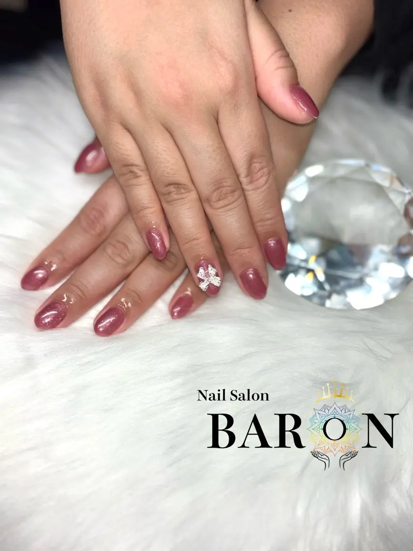 ネイル ワンカラーネイル ♛︎BARON♛︎ MASHIROのネイルデザイン