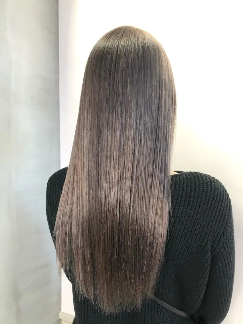 【人気No.1🤍カット+イルミナカラー+前処理栄養剤】最高級カラーで艶髪に✨の写真