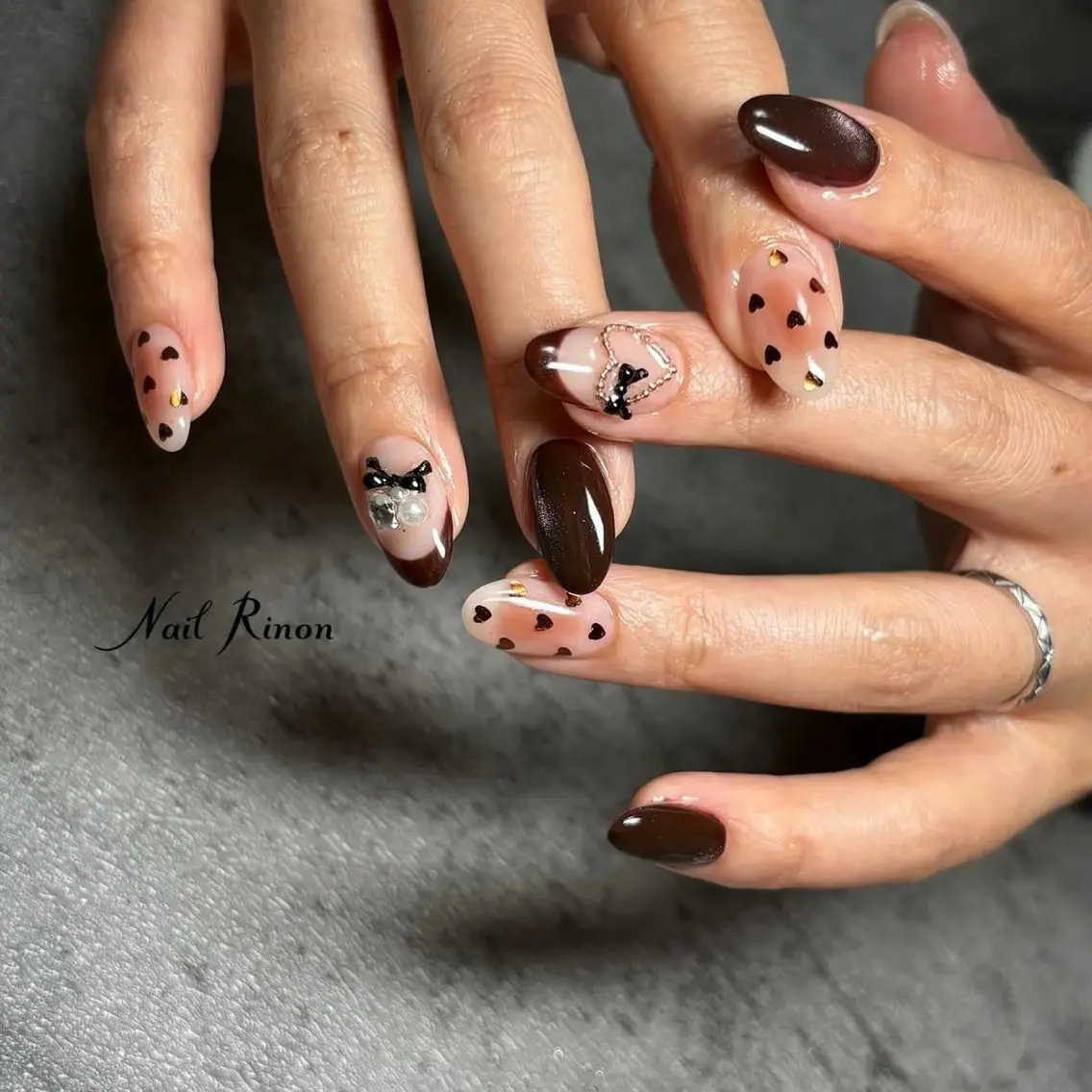 ネイル バレンタイン Nail Rinonのネイルデザイン