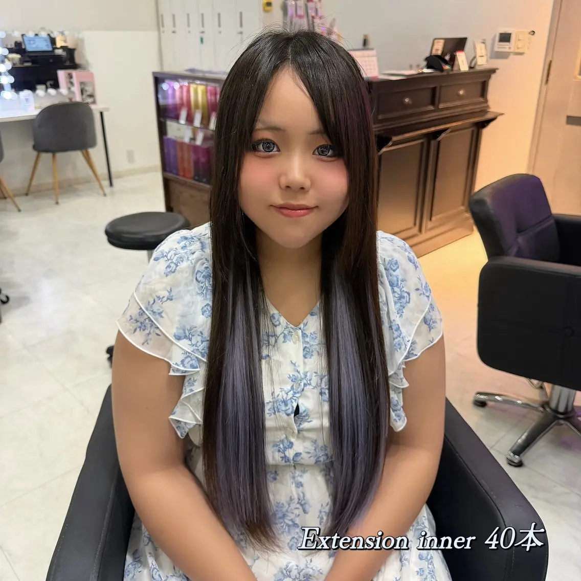 ロング エクステ 🦋REISA🦋 エクステ×ハイトーンのヘアスタイル