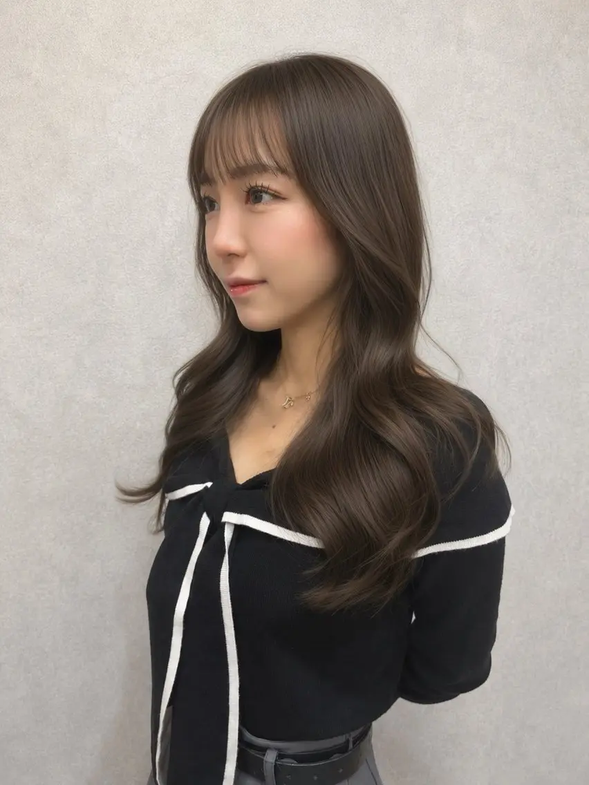 ロング カラー レイヤーカット AIRI layer cut hairのヘアスタイル