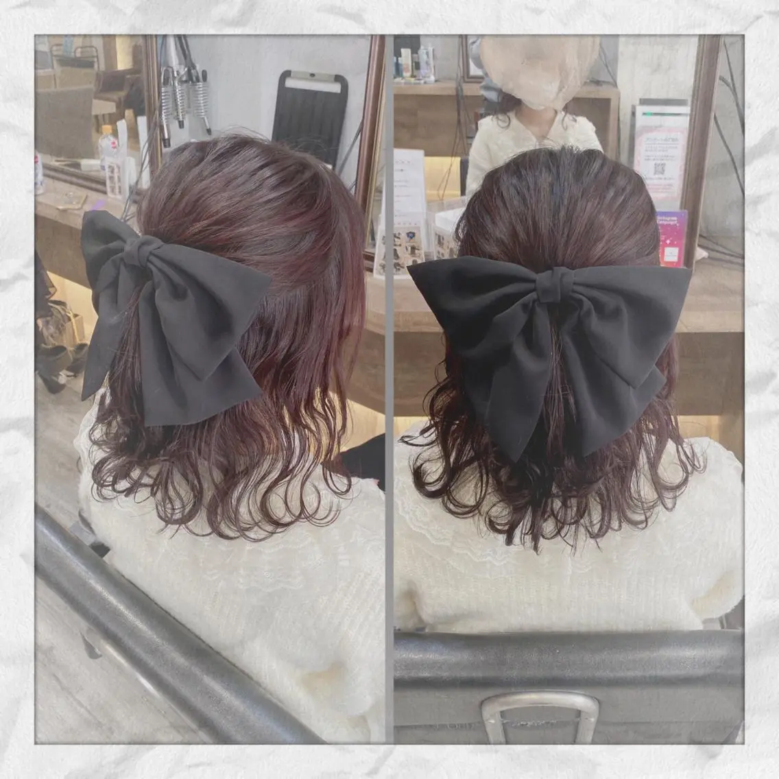セミロング ヘアアレンジ ヘアセット ヘアセット/着付け 𓇼 まつもと𓇼のその他イメージ
