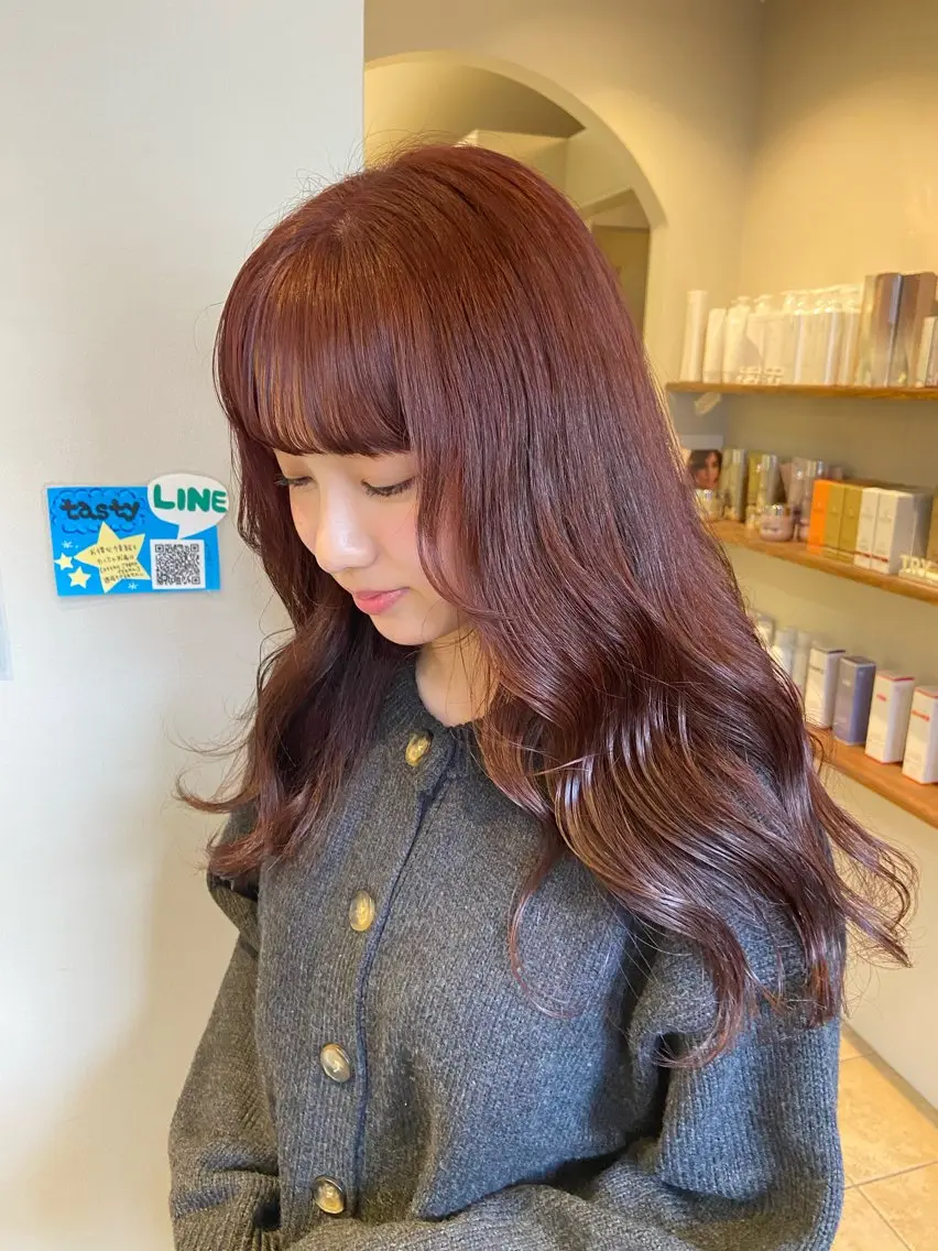 ロング ヘアカラー トリートメント 透明感カラー🎀 tasty/makoのヘアスタイル