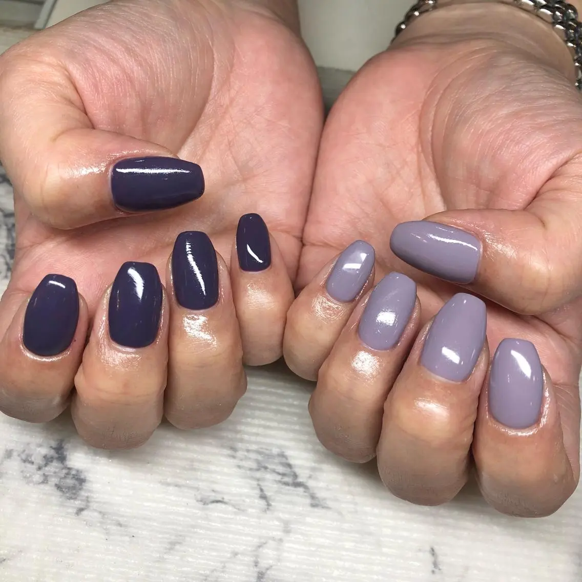 ネイル ワンカラーネイル いちじゅう あおいのネイルデザイン