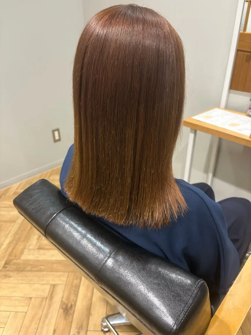 ミディアム カット 縮毛矯正 小堀 いぶきのヘアスタイル