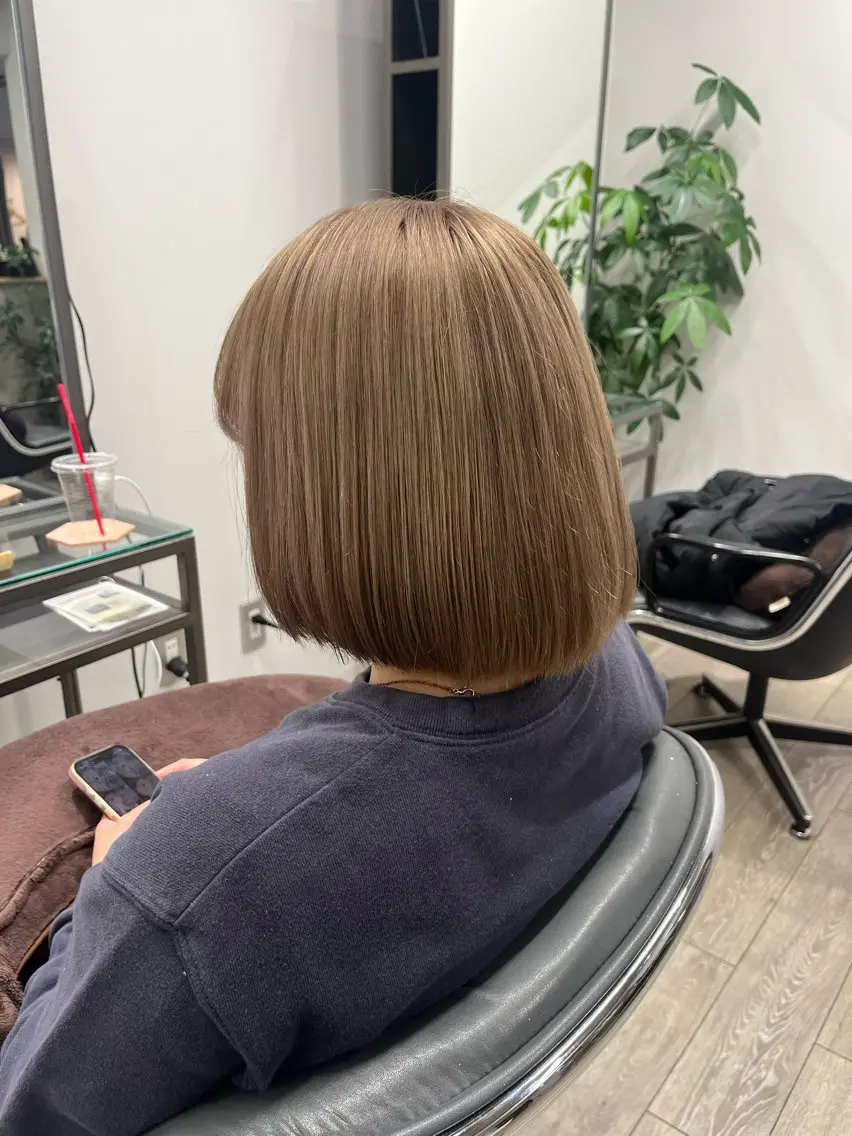 ショート 髪質改善 トリートメント JIN/暖色カラー /髪質改善/艶髪のヘアスタイル
