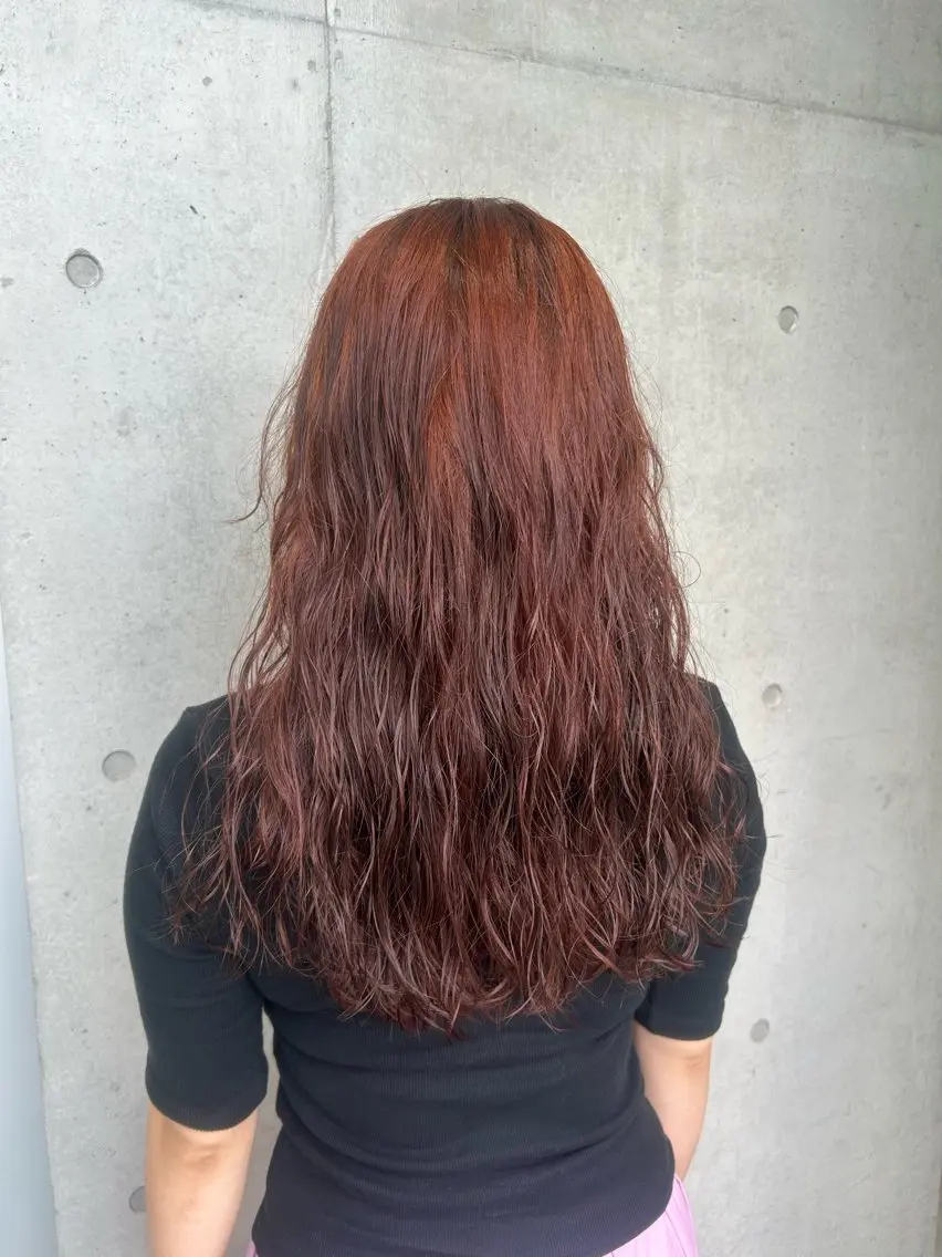ロング カラー ヘアアレンジ カット ヘアカラー トリートメント ボブ艶モテカラー🫧 カリンのヘアスタイル