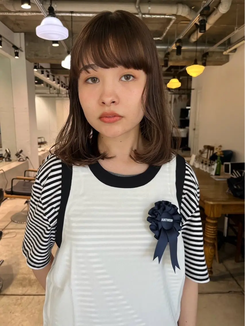 ミディアム カラー カット ヘアカラー トリートメント DUMBO 千歳船橋のヘアスタイル