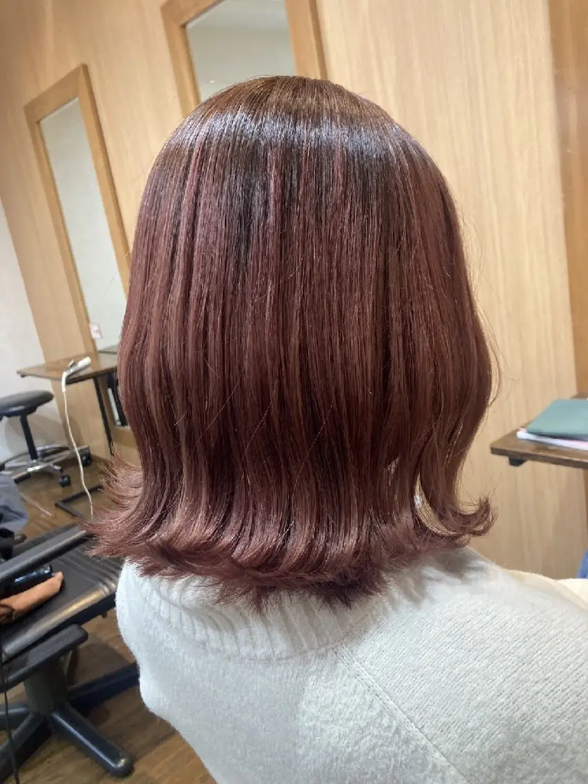 ミディアム カット ヘアカラー トリートメント 近森 美帆[モーラ高石店]のヘアスタイル