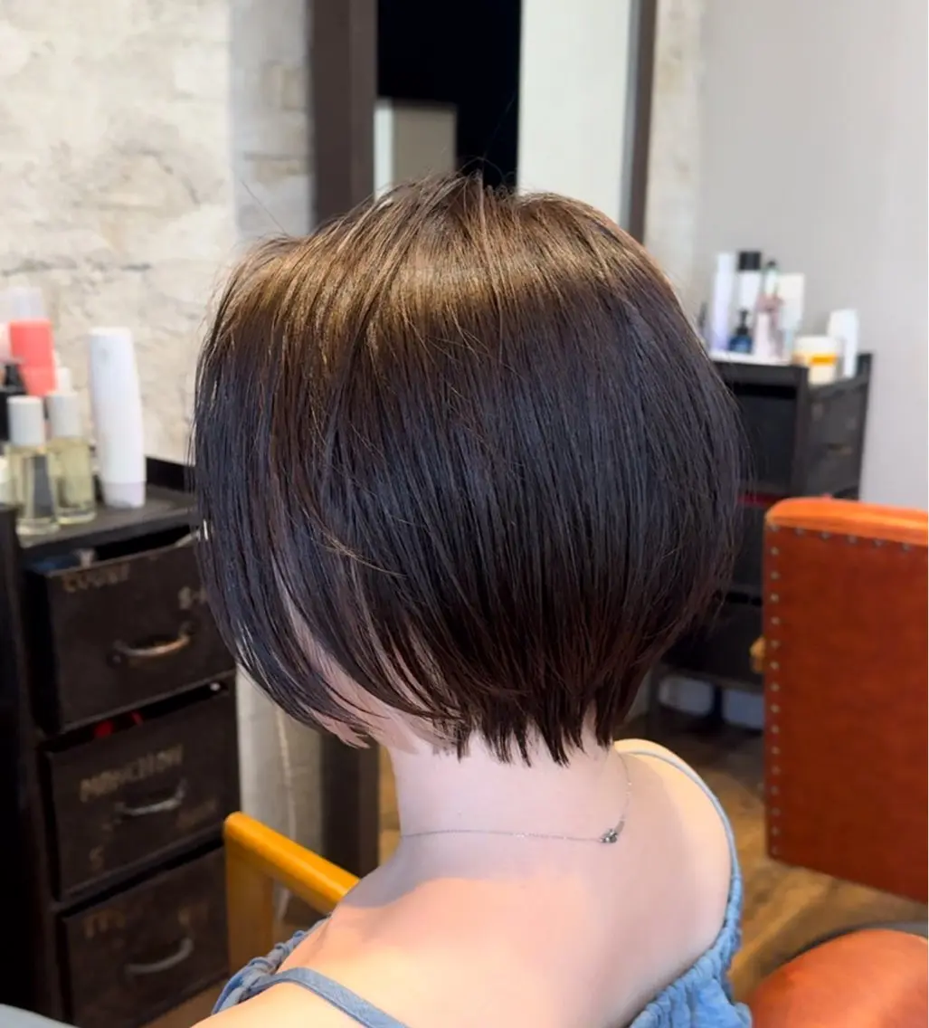 ショート カラー ヘアアレンジ カット ヘアカラー トリートメント 金子 富士のヘアスタイル