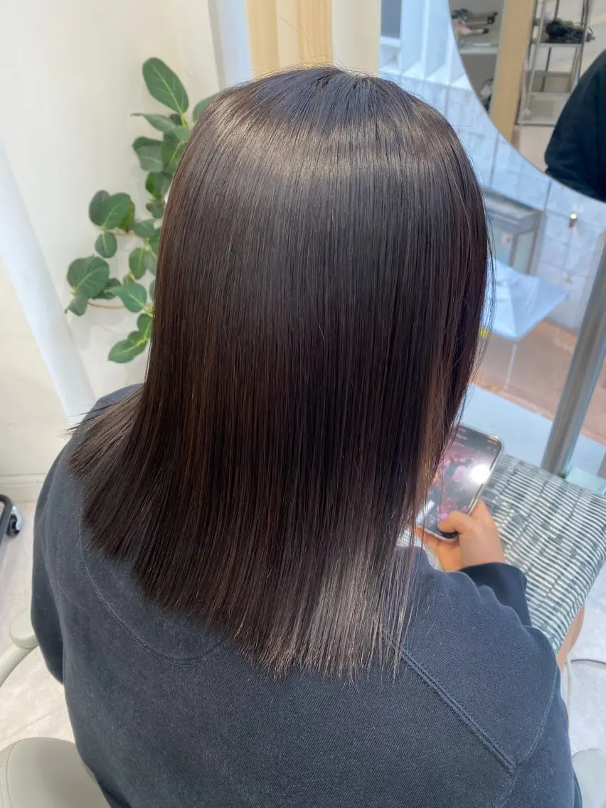 ミディアム カラー カット ヘアカラー トリートメント 🍓暖色カラー🍓 fuminaのヘアスタイル