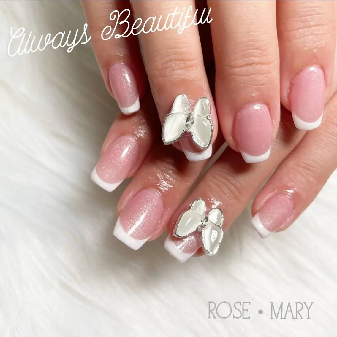 ネイル フレンチネイル ハンドネイル ROSE・MARY 木村のネイルデザイン