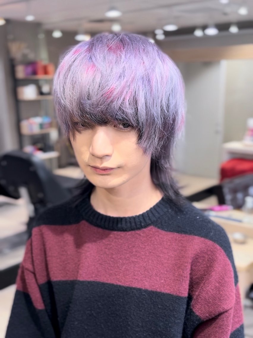 ショート カット ヘアカラー メンズハイトーン/メ ンズカット/イカワのヘアスタイル