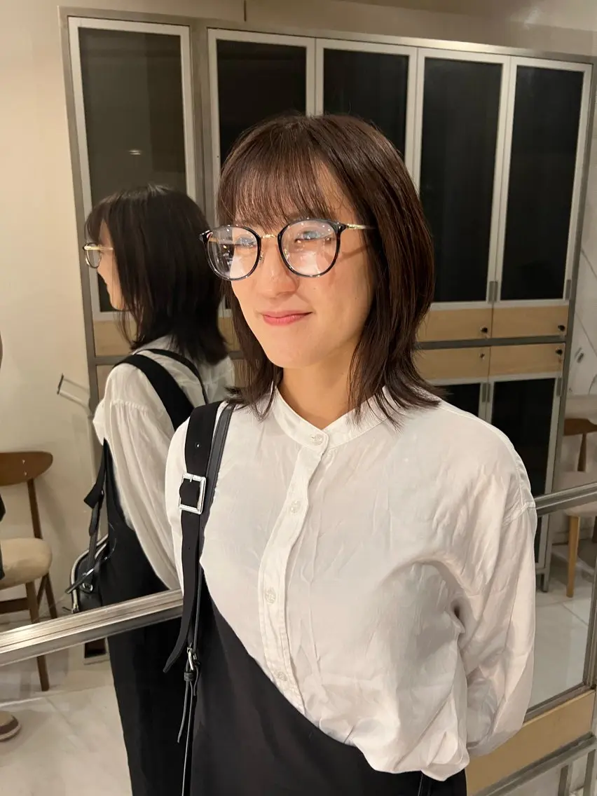 ミディアム カラー ヘアカラー トリートメント ヘッドスパ ヘアセット ショートカット 🦎Raitoのヘアスタイル