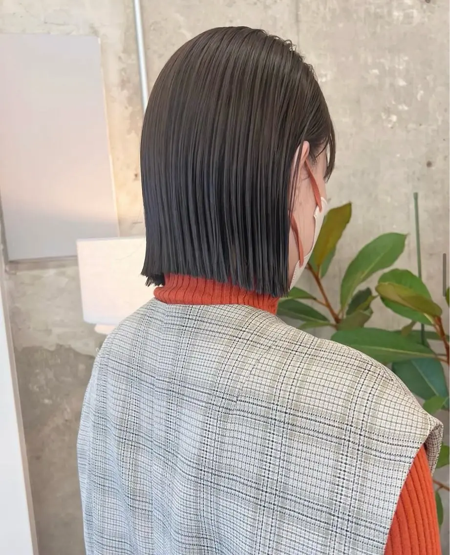 ショート RIN🎀レイヤー/ ボブ/オリーブカラーのヘアスタイル