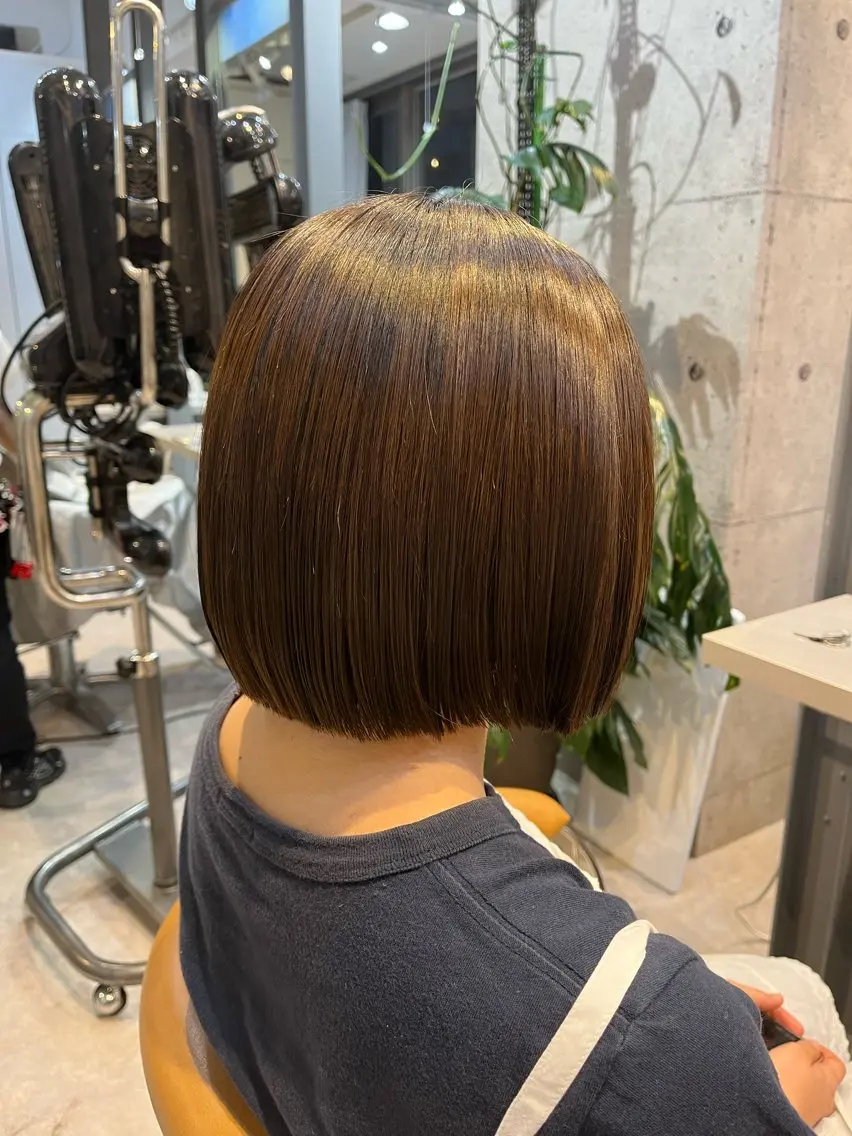 ミディアム ボブ カット うしだ かおるのヘアスタイル