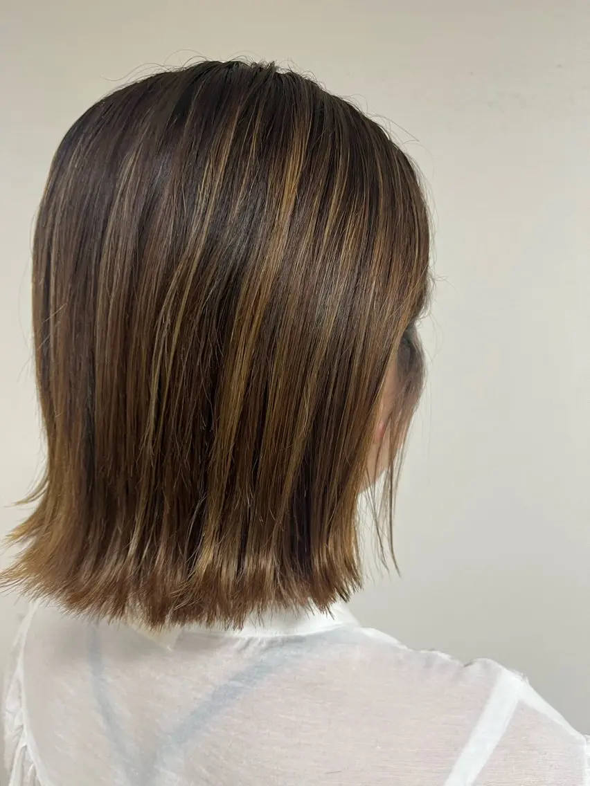 💇♀️カット+カラー+ハイライト🩶🖤の写真
