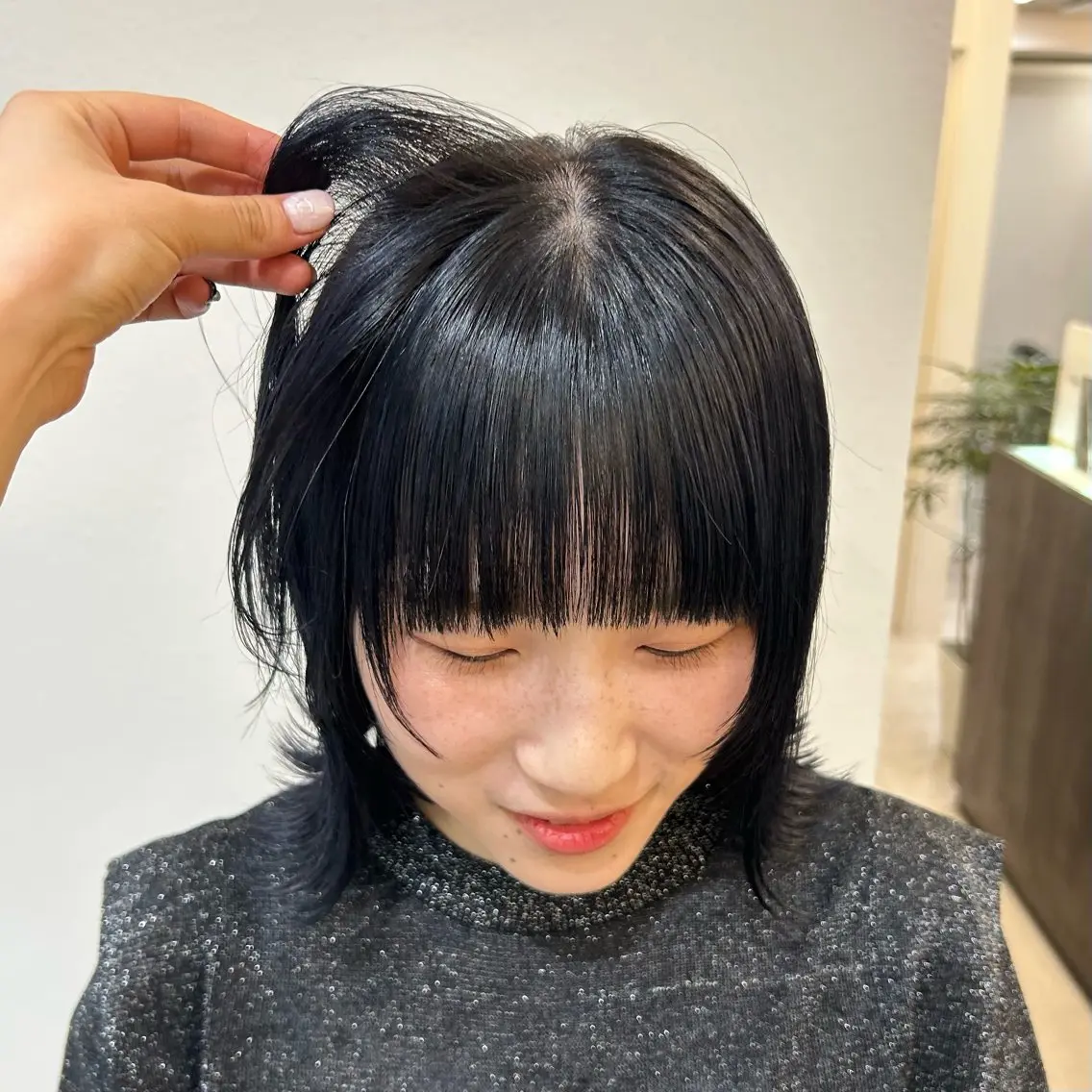 【❣️minimo限定価格❣️】寒色❄️カラー➕バイカルテ1stepトリートメントの写真