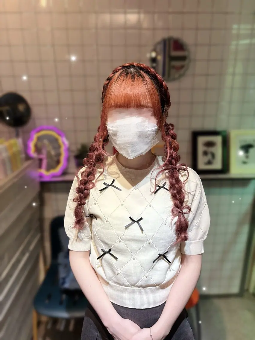 ロング ヘアセット さくら 🌸エクステのヘアスタイル
