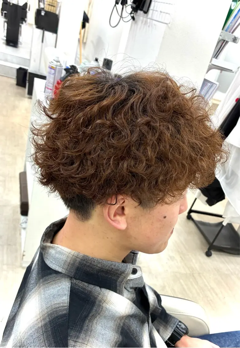 メンズ メンズパーマ プードルパーマ 波巻きパーマ プードルパーマ カット パーマ garden小山店 Yuka🌿のマツエク・マツパデザイン