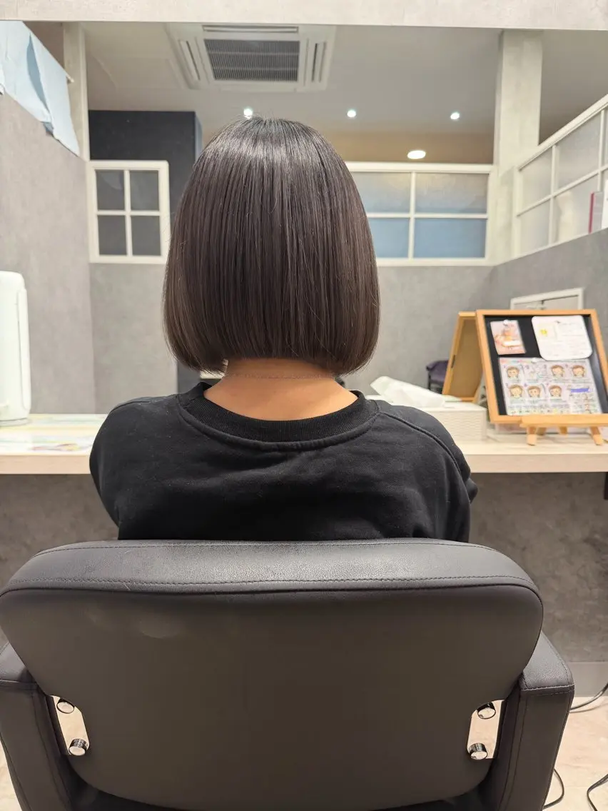 ショート ボブ カット ヘッドスパ 加藤 あおいのヘアスタイル