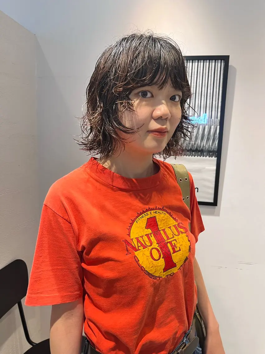 ショート パーマ ボブ カット パーマ ヘッドスパ 緒方椋 /学芸大学のヘアスタイル
