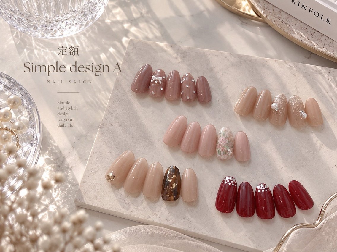 ネイル シンプルネイル ハンドネイル M2 beauty Nankaのネイルデザイン