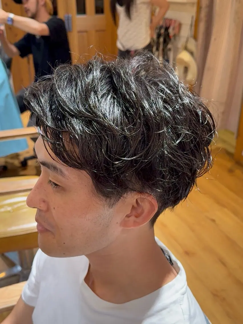 【✂メンズ限定✂】カット+ノーマルパーマ+眉カットの写真