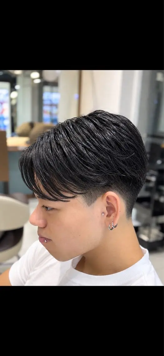 ショート メンズ センターパート ショートヘア カット ⭐️美髪カラー/永木 空のヘアスタイル