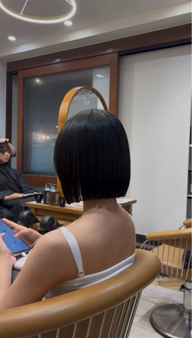💜Bob cut + treatment🩷の写真