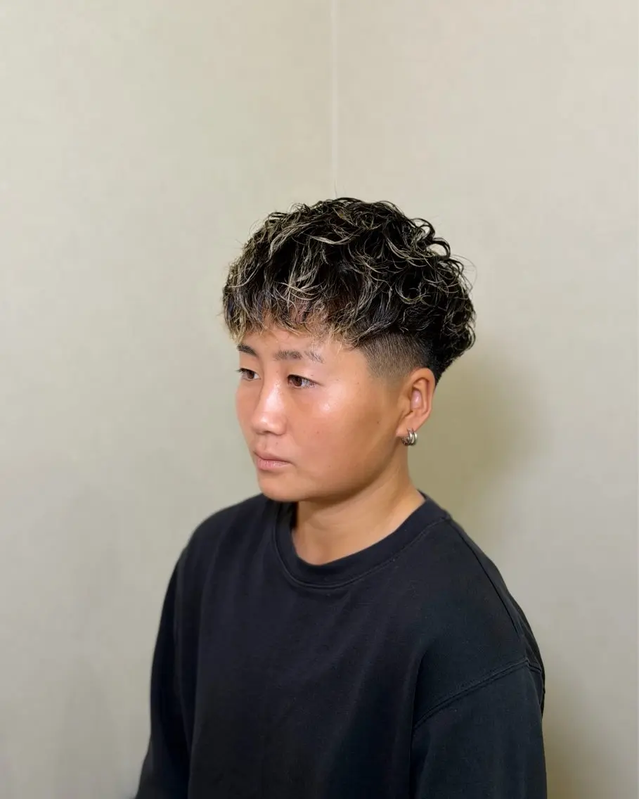 ショート パーマ メンズ room四日市店 BASED/SOTAのヘアスタイル