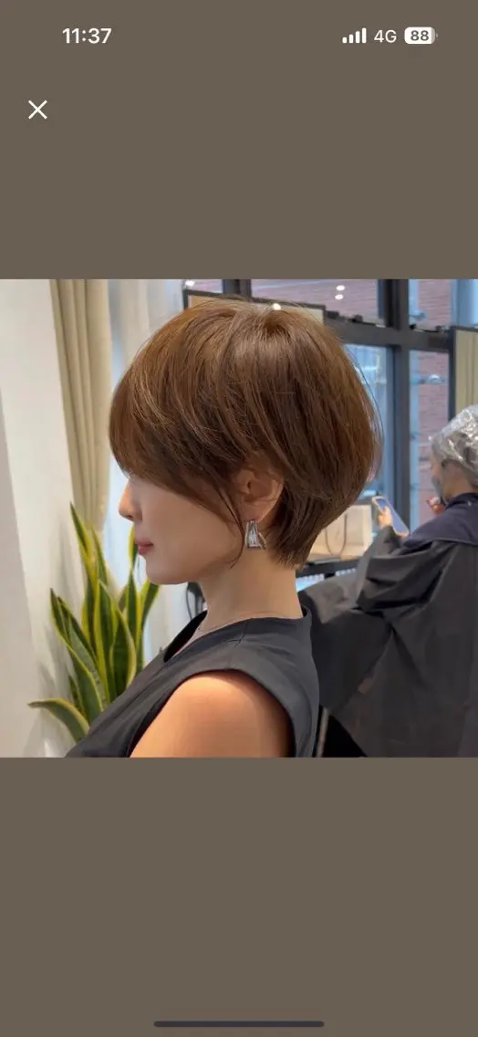 ショート カラー ショートボブ ボブレイヤー 丸みショート ボブ くびれヘア カット ヘアカラー 髙井/ショート特化 /似合わせ/豊中のヘアスタイル