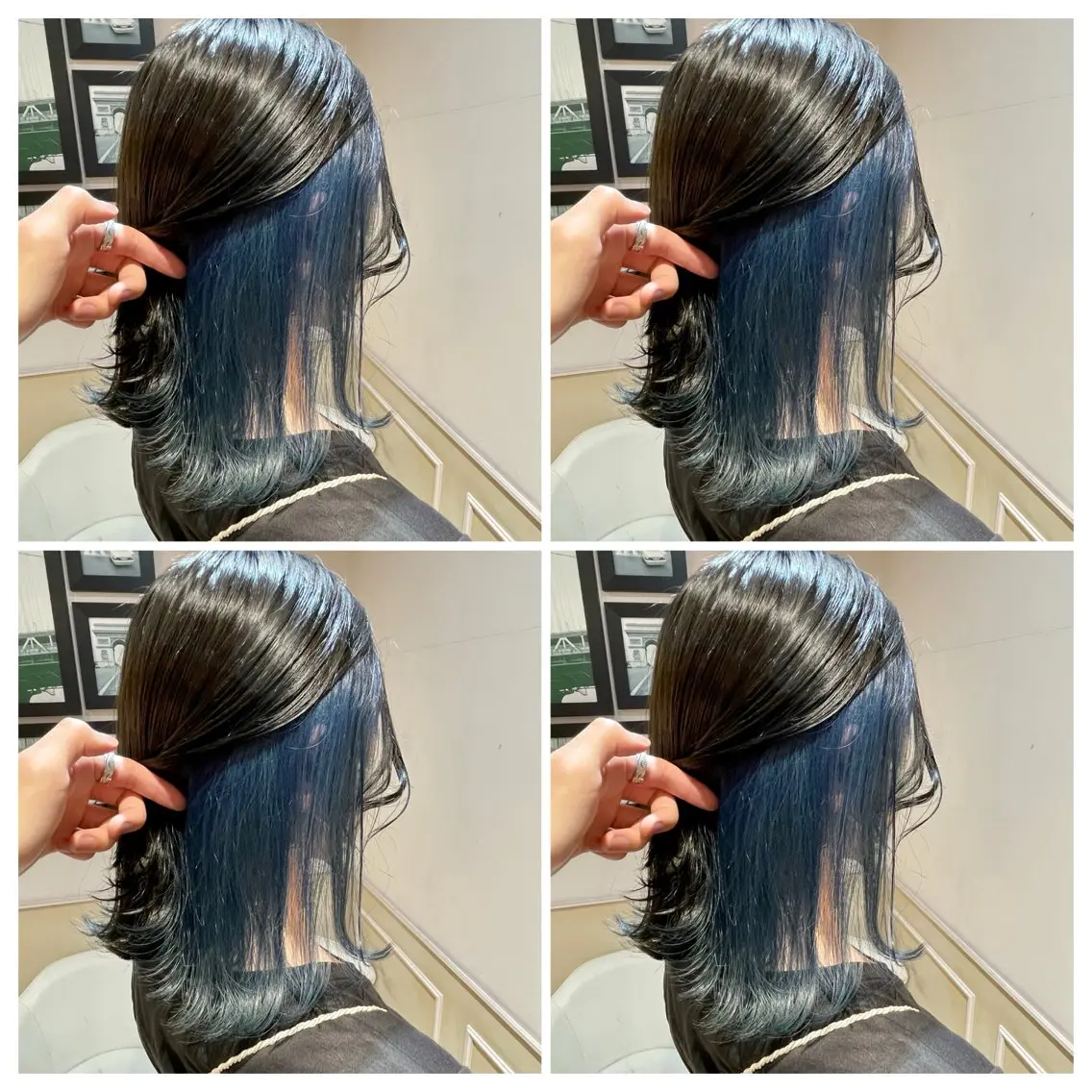 ミディアム カラー 髪質改善 艶髪矯正 エクステ かいり✂️のヘアスタイル