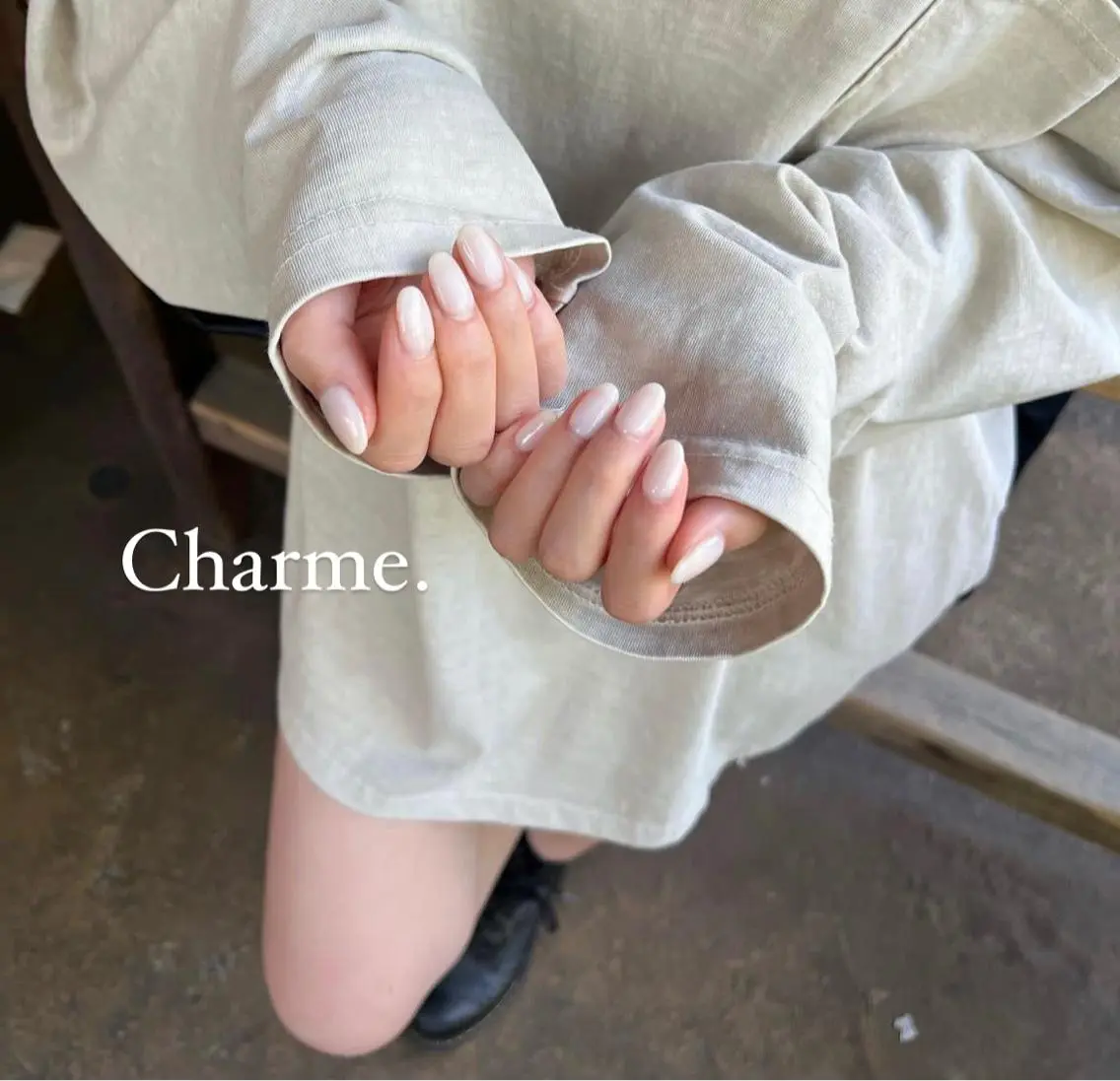 ネイル ジェルネイル 持ち込み ワンカラーネイル Charme. NOBUKOのネイルデザイン