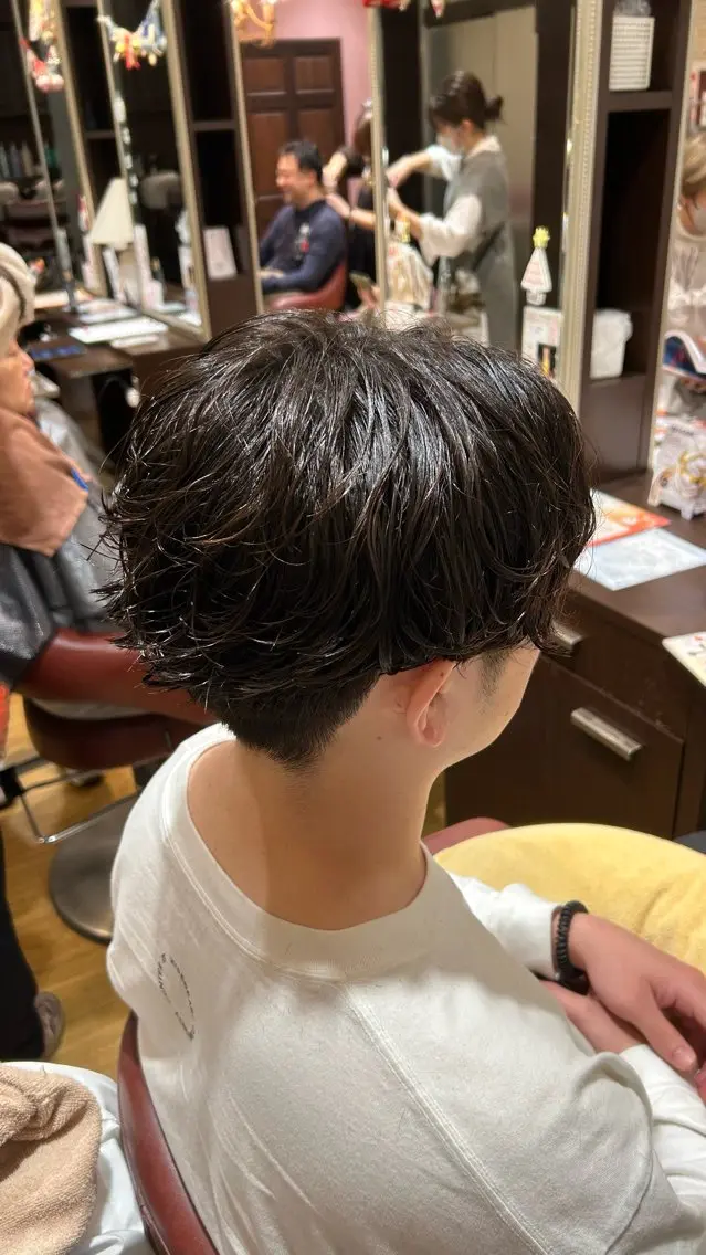 パーマ メンズ メンズパーマ カット パーマ Lenahc かめのヘアスタイル