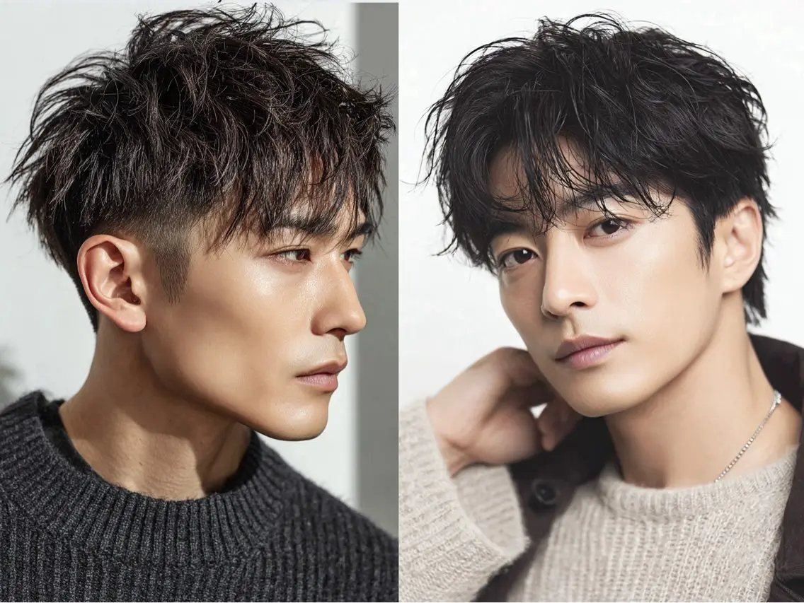 カラー パーマ メンズ ハカリ ヨウヘイのヘアスタイル