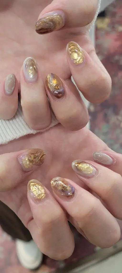 ネイル ニュアンスネイル ハンドネイル ハンドケア 櫛の屋浜口店 sumireのネイルデザイン
