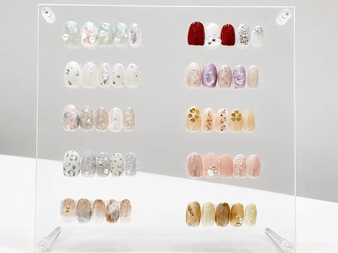 【人気No.1】マグネット・ニュアンス♡選べるシンプルアート ¥7000 ジェルオフなしの写真